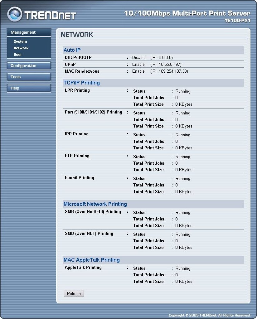 Management - Network