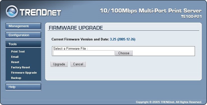 tools - firmware upgrade